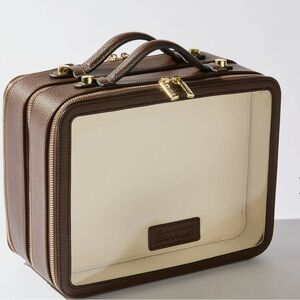 New ÉTOILE Large Twin Cosmetic Case $135 espresso